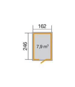 Weka Schwedenhaus Gr. 2, Ca. B200/H220/T286 Cm -Biohort Verkäufe 1806454 BildD 001 SchwedenhausGr2ETnatur