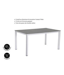 MWH Loft-Tisch Elements, Ca. B160/H74/T90 Cm 10 MWH Loft-Tisch Elements, Ca. B160/H74/T90 Cm -Biohort Verkäufe 1897149 WE IG 001 ElementsTisch160x90x74cmSilberNEU