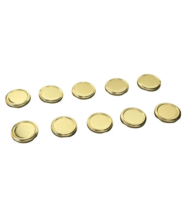 Schraubdeckel, Gold, Für Einkochgläser, Ø66 Mm, 10er-Set 3 Schraubdeckel, Gold, Für Einkochgläser, Ø66 Mm, 10er-Set