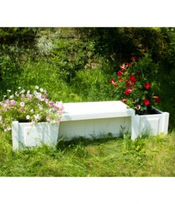 KHW Kunststoff-Gartenbank Berlin -Biohort Verkäufe 2547339 WE MO 001 BankBerlinweiss