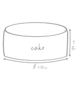 Outbag Outdoor-Sitzsack Cake Fabric 9 Outbag Outdoor-Sitzsack Cake Fabric -Biohort Verkäufe 3491230 WE DE 002 CakePlusMud