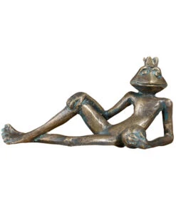 Rottenecker Bronze-Froschkönig Eugen, 15,5 X 5,5 X 7,5 Cm