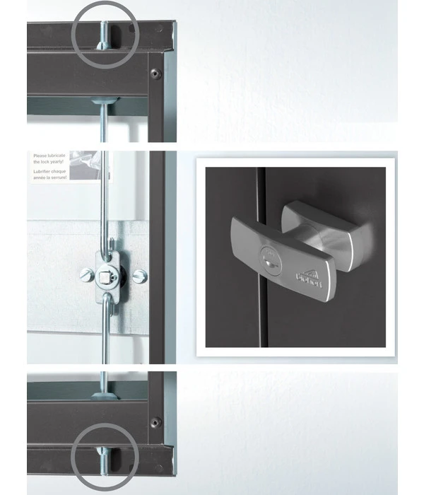 Biohort Gerätehaus Europa 5, Ca. B336/H209/T248 Cm 9 Biohort Gerätehaus Europa 5, Ca. B336/H209/T248 Cm – Bild 7