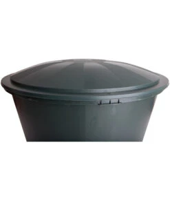 Kunststoff-Regentonne Mit Deckel, Rund, Dunkelgrün -Biohort Verkäufe 3799996 3800125 WE DE 001 Kunststoff RegentonnemitDeckelWassertankRegentank