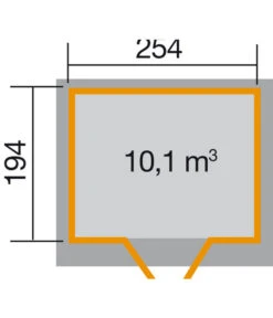 Weka Gartenhaus 325 Gr.3, Ca. B256/H225/T243 Cm 5 Weka Gartenhaus 325 Gr.3, Ca. B256/H225/T243 Cm -Biohort Verkäufe 3933421 WE DE 001 BBH19MMNOVAGR3NATUR