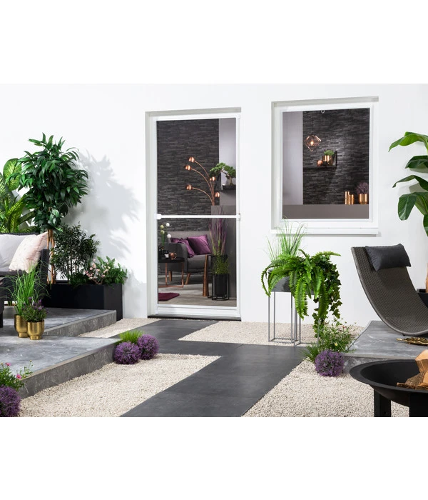 Hecht Fliegengitter Türbausatz Basic, Ca. B100/H210 Cm 3 Hecht Fliegengitter Türbausatz Basic, Ca. B100/H210 Cm