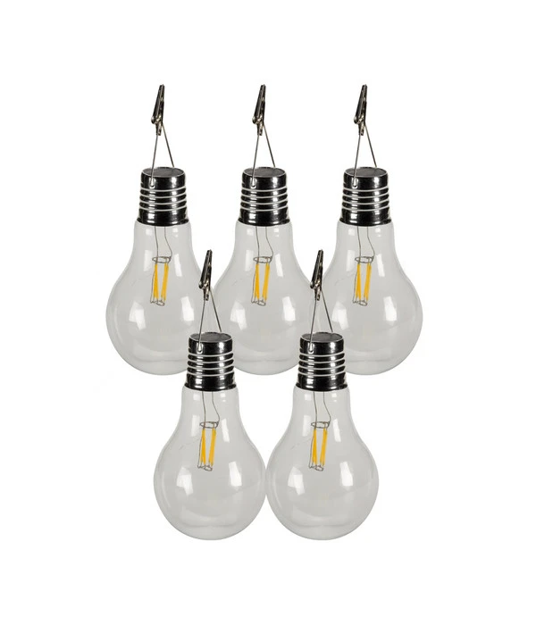 Dehner Solar-Glühbirnen 5er Set, Ca. Ø10/H17 Cm 3 Dehner Solar-Glühbirnen 5er Set, Ca. Ø10/H17 Cm