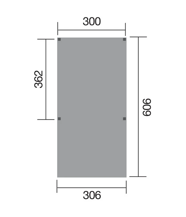 Weka Y-Einzelcarport 612 Ohne Dacheindeckung, Ca. B306/H250/T606 Cm 5 Weka Y-Einzelcarport 612 Ohne Dacheindeckung, Ca. B306/H250/T606 Cm – Bild 3