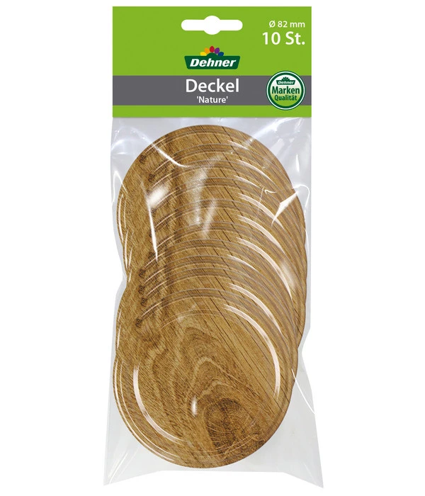 Dehner Schraubdeckel Nature Für Einkochgläser, Ø82 Mm, 10er-Set 3 Dehner Schraubdeckel Nature Für Einkochgläser, Ø82 Mm, 10er-Set
