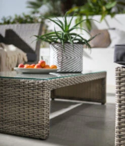 Dehner Geflecht-Lounge Rom, 4-teilig 33 Dehner Geflecht-Lounge Rom, 4-teilig -Biohort Verkäufe 4407334 WE DE 001 DehnerGeflechtLoungeRomNEU