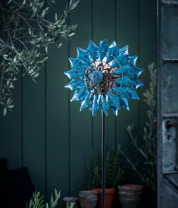 Dehner Solar Windrad Mola, Ca. B32/H122/T32 Cm 4 Dehner Solar Windrad Mola, Ca. B32/H122/T32 Cm – Bild 2