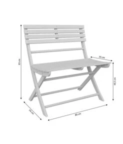 Dehner Klappbank Stavanger, 2-Sitzer -Biohort Verkäufe 6666473 WE BG 001 KlappbankStavanger