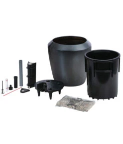 Dehner Keramik-Übertopf Lissabon Mit LECHUZA® Bewässerungssystem, Konisch -Biohort Verkäufe 6685929 WE FS 002 PflanztopfLissabonAnthrazit