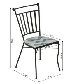 Dehner Mosaikstuhl Letizia -Biohort Verkäufe 6702070 WE BG 001 DehnerMosaikStuhlLetiziaNeu