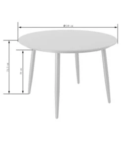 Dehner Tisch Delphi, Ca. Ø110/H74,5 Cm 13 Dehner Tisch Delphi, Ca. Ø110/H74,5 Cm -Biohort Verkäufe 6702351 WE FS 004 TischDelphiNEu