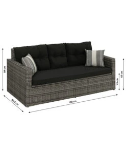 Dehner Flecht-Truhenbank Föhr, 3-Sitzer 21 Dehner Flecht-Truhenbank Föhr, 3-Sitzer -Biohort Verkäufe 6704795 WE BG 001 TruhenbankFoehrNeu