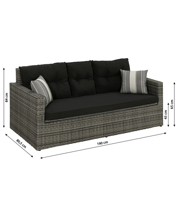 Dehner Flecht-Truhenbank Föhr, 3-Sitzer 11 Dehner Flecht-Truhenbank Föhr, 3-Sitzer – Bild 9