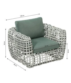 Dehner Flechtlounge Bali, 4-teilig -Biohort Verkäufe 6705305 6705321 WE BG 001 LoungeBaliSesselFinal