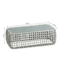 Dehner Flechtlounge Bali, 4-teilig -Biohort Verkäufe 6705305 WE BG 001 LoungeBaliTischFinal