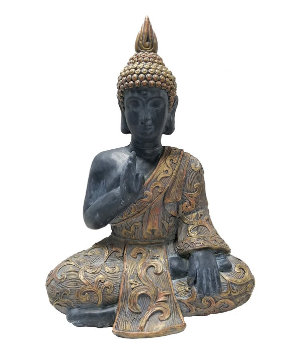 Dehner Magnesia-Buddha, B46/H64/T29 Cm 3 Dehner Magnesia-Buddha, B46/H64/T29 Cm