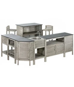 Dehner Barstuhl Southampton 11 Dehner Barstuhl Southampton -Biohort Verkäufe 6713390 WE FS 003 BarSouthamptonGrauNeu