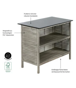 Dehner Bartisch Southampton, Ca. B115/H105/T65 Cm 14 Dehner Bartisch Southampton, Ca. B115/H105/T65 Cm -Biohort Verkäufe 6713390 WE IG 001 BarSouthamptonGrauNEU