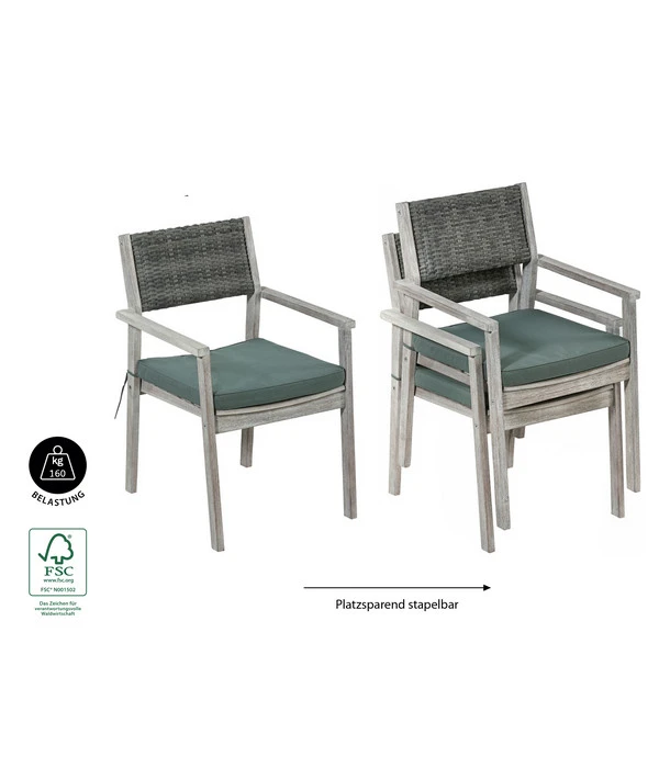 Dehner Stapelstuhl Stockholm 8 Dehner Stapelstuhl Stockholm – Bild 6