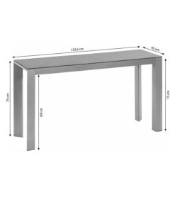 Dehner Balkontisch Chicago, Ca. B133,5/H75/T42 Cm 8 Dehner Balkontisch Chicago, Ca. B133,5/H75/T42 Cm -Biohort Verkäufe 6734651 WE BG 001 BalkontischChicagoSchmalNE