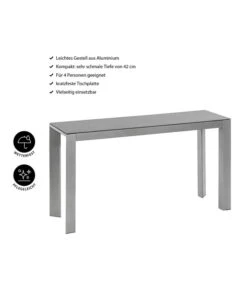 Dehner Balkontisch Chicago, Ca. B133,5/H75/T42 Cm 7 Dehner Balkontisch Chicago, Ca. B133,5/H75/T42 Cm -Biohort Verkäufe 6734651 WE IG 001 BALKONTISCHCHICAGOSCHMA