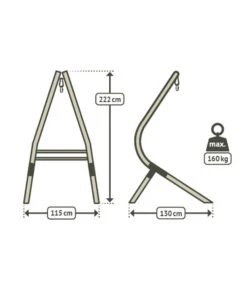 La Siesta Hängesesselgestell Calma Nature -Biohort Verkäufe 6743306 WE FS 003 HMStaenderCalmaNature