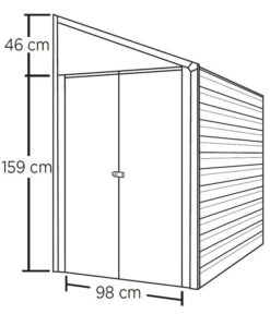 Spacemaker Anlehngerätehaus 15 Spacemaker Anlehngerätehaus -Biohort Verkäufe 6820310 WE FS 002 Geraetehaus