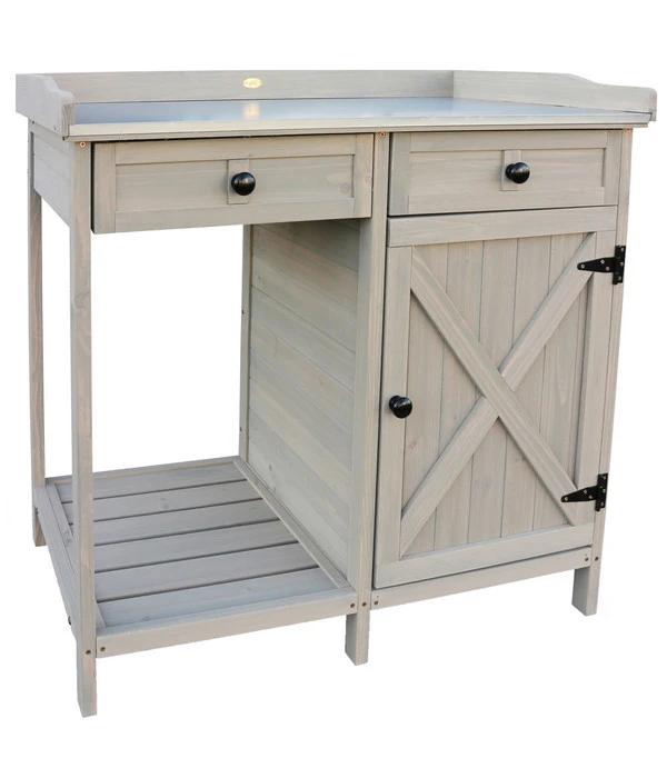 Habau Pflanztisch, Ca. B98/H95/T48 Cm 3 Habau Pflanztisch, Ca. B98/H95/T48 Cm