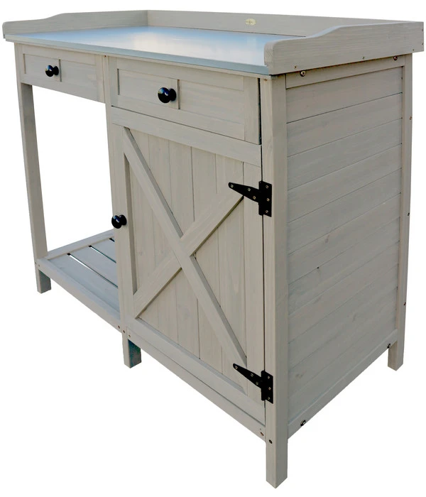 Habau Pflanztisch, Ca. B98/H95/T48 Cm 5 Habau Pflanztisch, Ca. B98/H95/T48 Cm – Bild 3