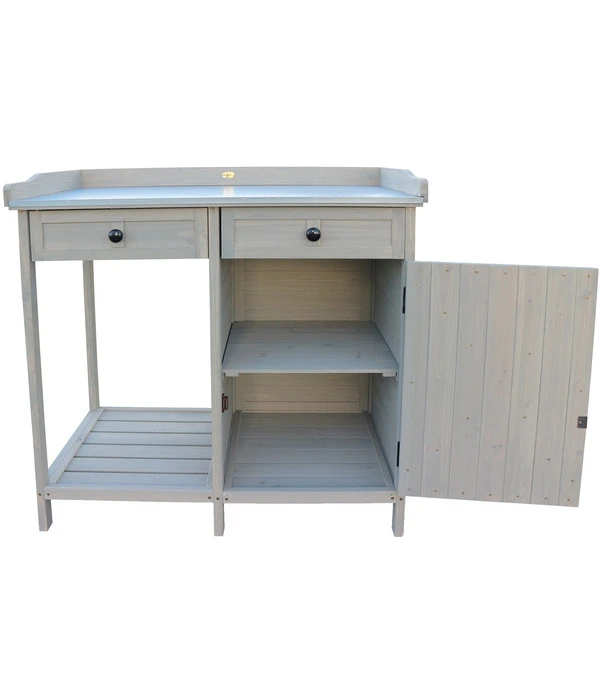 Habau Pflanztisch, Ca. B98/H95/T48 Cm 6 Habau Pflanztisch, Ca. B98/H95/T48 Cm – Bild 4