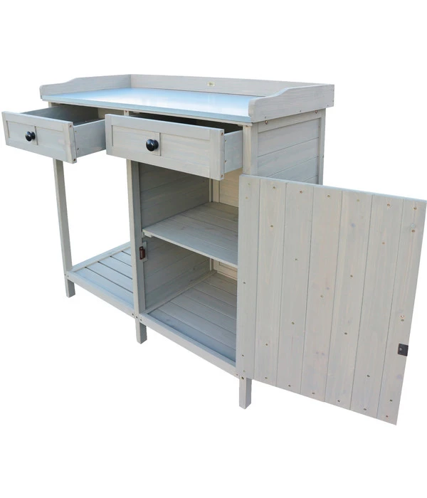 Habau Pflanztisch, Ca. B98/H95/T48 Cm 7 Habau Pflanztisch, Ca. B98/H95/T48 Cm – Bild 5