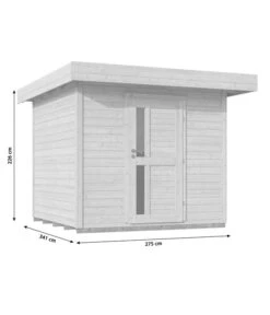 Weka Designhaus 172 Gr. 1, Ca. B275/H226/T341 Cm -Biohort Verkäufe 6854467 WE BG 001 WekaGartenhausSkizze