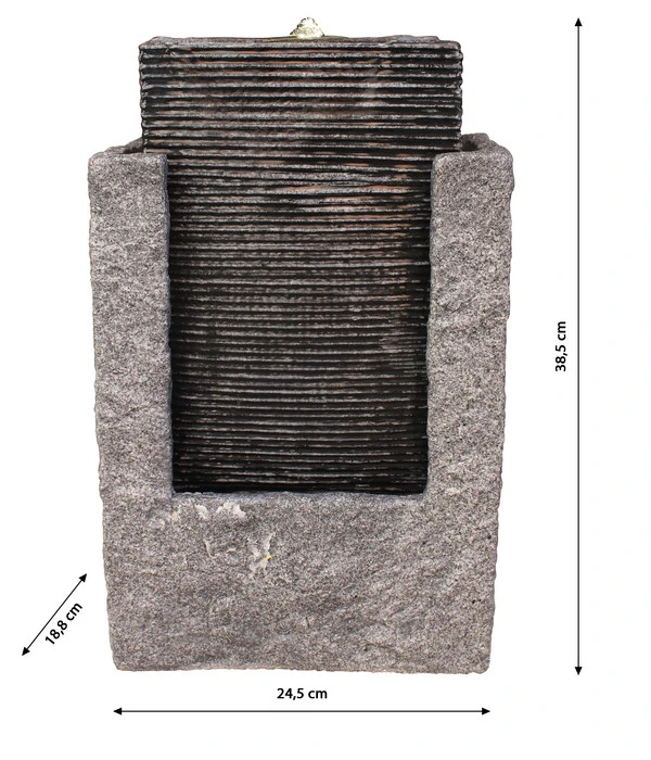 Dehner Zimmerbrunnen Malu Mit LED-Beleuchtung, Ca. H38,5 Cm 4 Dehner Zimmerbrunnen Malu Mit LED-Beleuchtung, Ca. H38,5 Cm – Bild 2