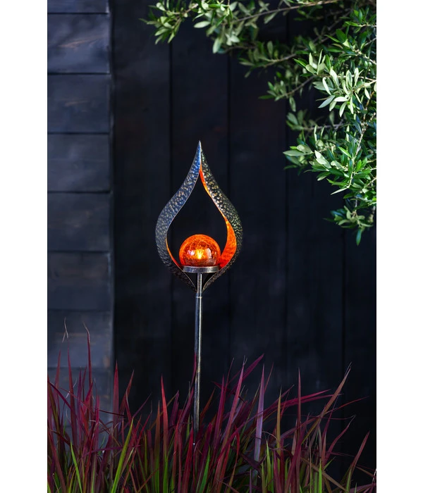 Dehner Solarstab Hammerschlag, Ca. B18/H117/T8 Cm 4 Dehner Solarstab Hammerschlag, Ca. B18/H117/T8 Cm – Bild 2