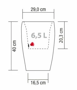 Scheurich Kunststoff-Topf Barceo High, Rund 14 Scheurich Kunststoff-Topf Barceo High, Rund -Biohort Verkäufe 6878946 WE BG 001 ScheurichTopfBarceoHigh