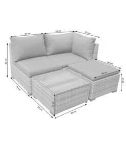 Dehner Balkonset Como, 4-teilig 29 Dehner Balkonset Como, 4-teilig -Biohort Verkäufe 6894166 WE DE 001 BalkonSetComoSkizze