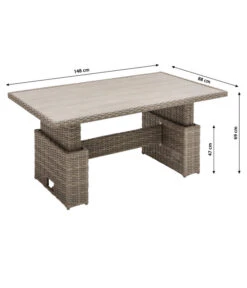 Dehner Geflechtlounge Bologna, 5-teilig 32 Dehner Geflechtlounge Bologna, 5-teilig -Biohort Verkäufe 6903447 WE BG 004 LoungeBolognaNEU