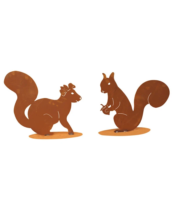 Ferrum Rost-Eichhörnchen Felix, Ca. H34 Cm 4 Ferrum Rost-Eichhörnchen Felix, Ca. H34 Cm – Bild 2