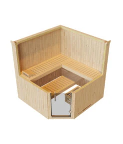 Weka Ecksauna Varberg Mit Glastür Inkl. Ofen, Ca. B194/H199/T194 Cm -Biohort Verkäufe 6914923 WE DE 003 WekaEcksaunaVarbergmitGlastuer