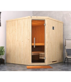 Weka Ecksauna Varberg Mit Glastür Inkl. Ofen, Ca. B194/H199/T194 Cm -Biohort Verkäufe 6914923 WE MO 002 WekaEcksaunaVarbergmitGlastuer