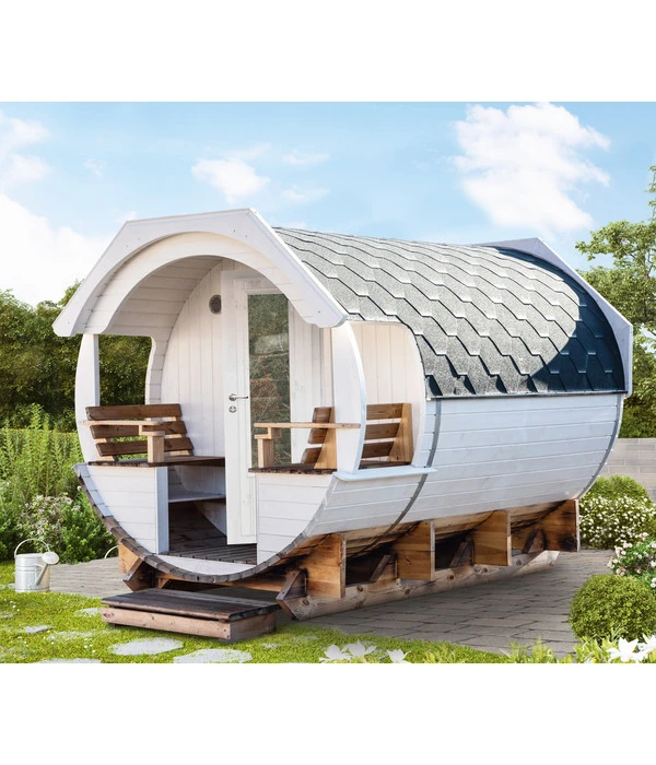 Wolff Finnhaus Saunafass Premium Finja 1 Bausatz, Thermoholz, Ca. B226/H252/T292 Cm 4 Wolff Finnhaus Saunafass Premium Finja 1 Bausatz, Thermoholz, Ca. B226/H252/T292 Cm – Bild 2