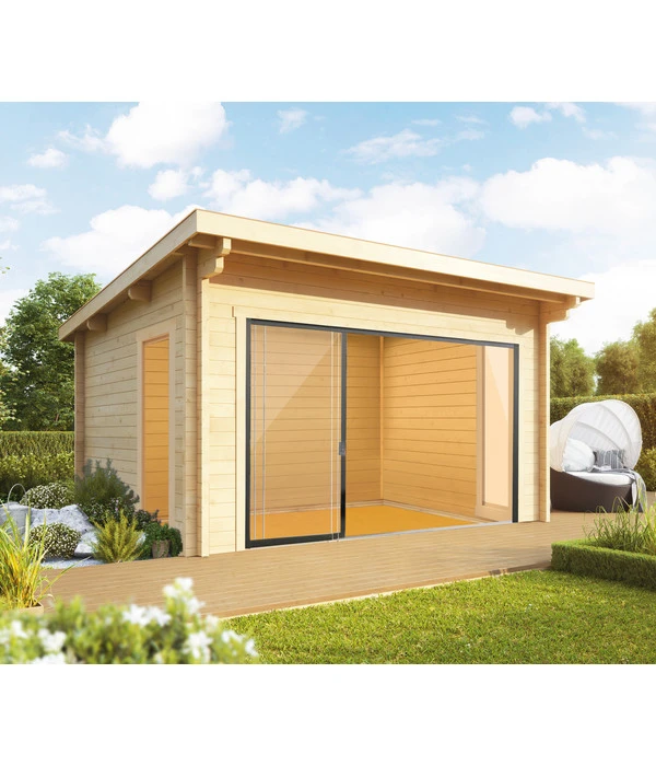Wolff Finnhaus Gartenhaus Trondheim 44-M, Inkl. Schiebetür Rechts, Ca. B540/H260/T490 Cm 4 Wolff Finnhaus Gartenhaus Trondheim 44-M, Inkl. Schiebetür Rechts, Ca. B540/H260/T490 Cm – Bild 2