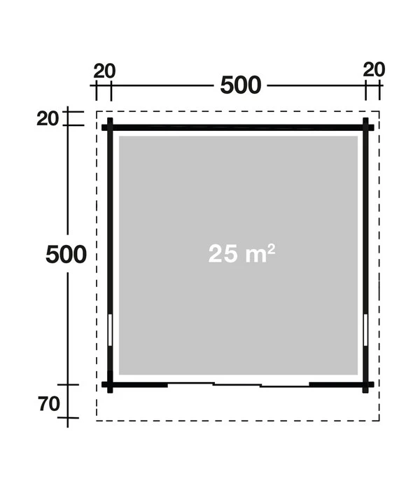 Wolff Finnhaus Gartenhaus Trondheim 70-F XL, Inkl. Schiebetür Rechts, Ca. B540/H256/T590 Cm 5 Wolff Finnhaus Gartenhaus Trondheim 70-F XL, Inkl. Schiebetür Rechts, Ca. B540/H256/T590 Cm – Bild 3