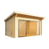 Wolff Finnhaus Gartenhaus Trondheim 70-F XL, Inkl. Schiebetür Rechts, Ca. B540/H256/T590 Cm