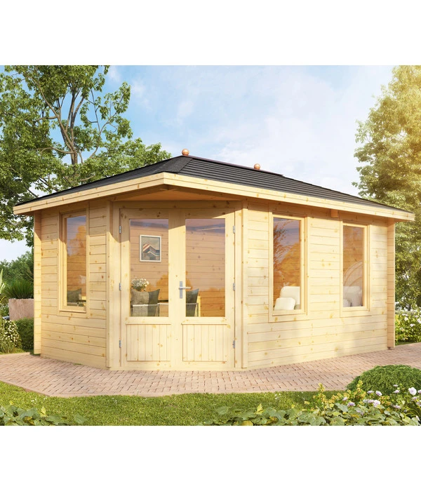 Wolff Finnhaus Gartenhaus Anna 40-A/1, Ca. B503/H284/T349 Cm 4 Wolff Finnhaus Gartenhaus Anna 40-A/1, Ca. B503/H284/T349 Cm – Bild 2