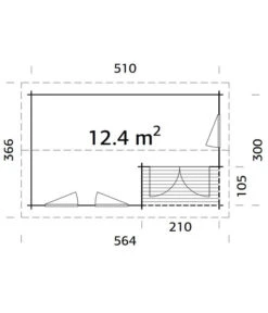 Palmako Gartenhaus Susanna -Biohort Verkäufe 6975122 WE BG 001 PalmakoGartenhausSusanna